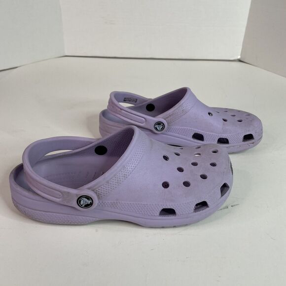Crocs Womens Clogs Size 9, Light Purple/Lavender, Classic Slip On, Mens 7 - Picture 2 of 10